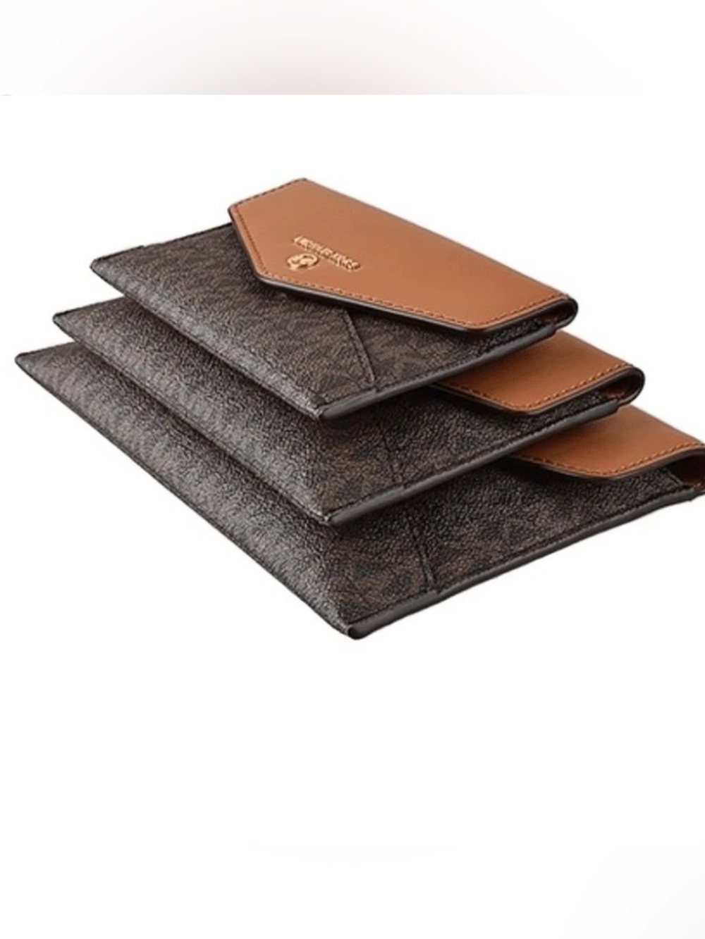 Michael Kors Jet Set 3-in-1 Envelope Pouch Set (Multi Brown)